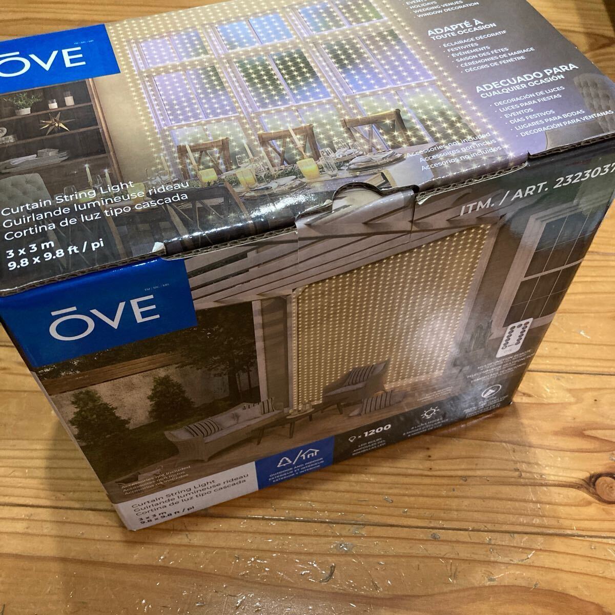 新品未開封即決送料無(wú)料?OVE LEDカーテンストリングライトW300㎝/30本/1200LED イベント　パーティー　店舗飾り付けで華やか?