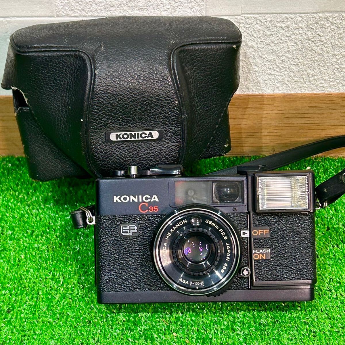 KONICA コニカ C35 HEXANON 38mm F2.8 フィルムカメラ KONICA コニカ C35 HEXANON 38mm F2.8 フィルムカメラ