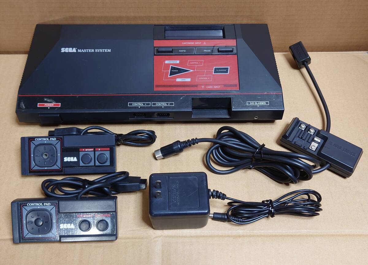 動作品 セガ マスターシステム 本体 (MK-2000)、電源 動作品 セガ マスターシステム 本体 (MK-2000)、電源