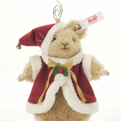 【福袋セール】の商品 Steiff ☆即納!、新品 #007262 サンタマウス オーナメント シュタイフ社