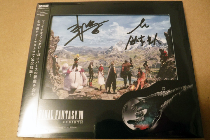 サインCD ゲームショウ ファイナルファンタジーVII リバース 鈴木光人 浜渦正志 FINAL FANTASY VII REBIRTH Orchestral Arrangement Album