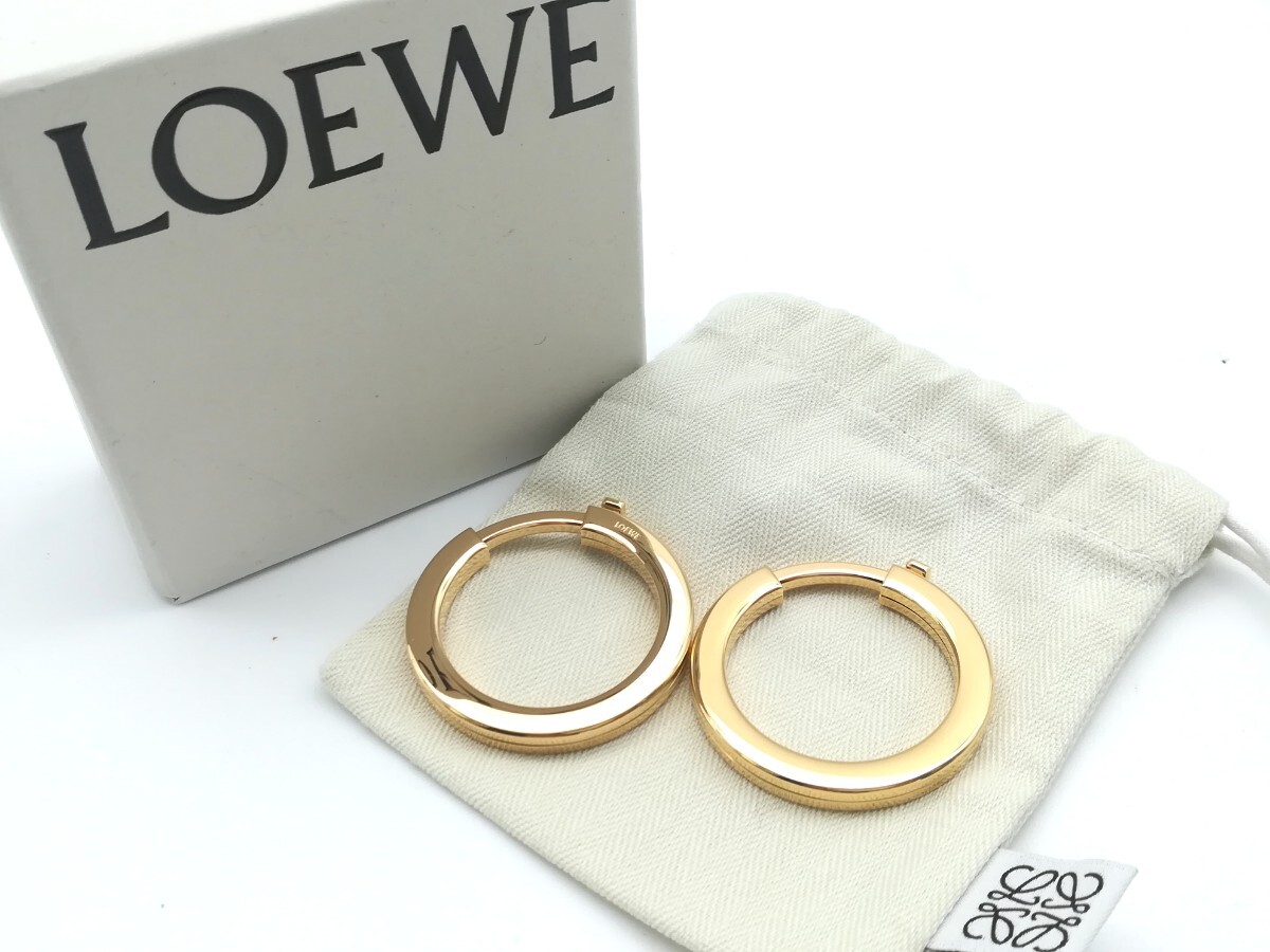 美品 LOEWE ロエベ キーリング 2個セット ストラップリング 美品 LOEWE ロエベ キーリング 2個セット ストラップリング