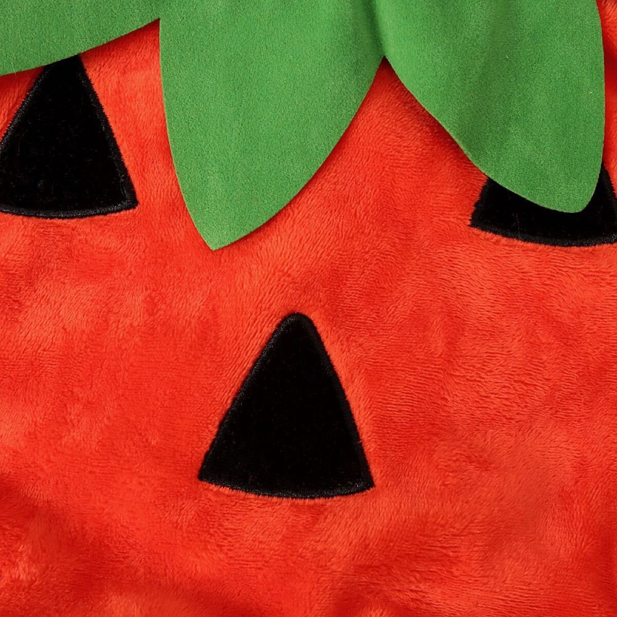 ハロウィン コスプレ 子供 かぼちゃ 衣装 キッズ 仮装 スモック　110サイズ