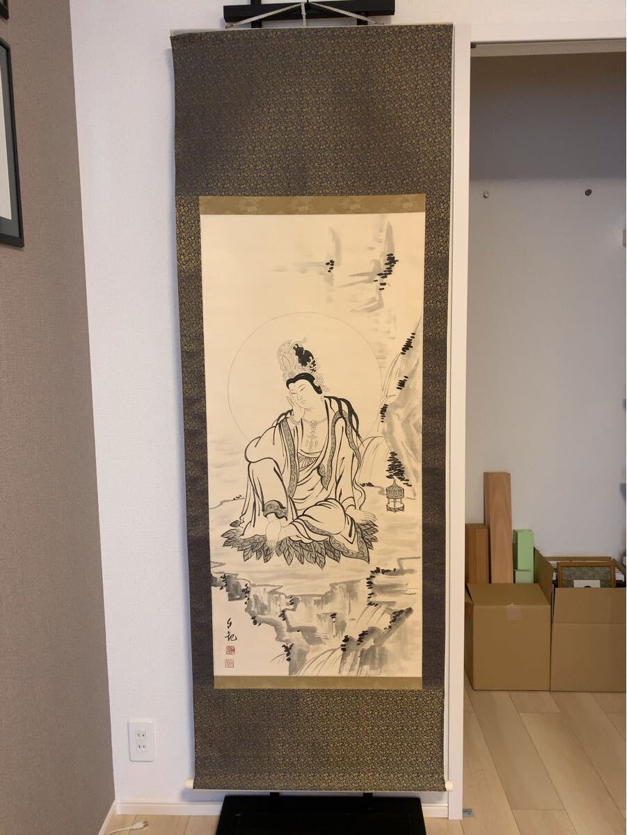 岡田茂吉作品 観音様額入り 岡田茂吉作品 観音様額入り (下村観山の取扱い作品|古美術