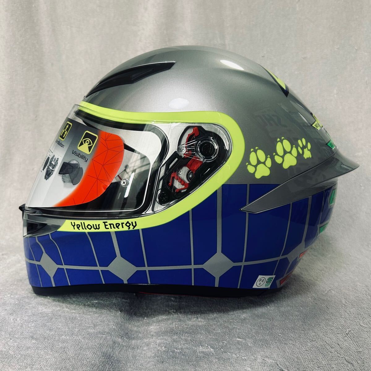 * новый товар есть перевод 19 год производства SHARK K1 AGV JIST TOP ROSSI MUGELLO 2015 M размер Shark full-face шлем Rossi графика A61031-6