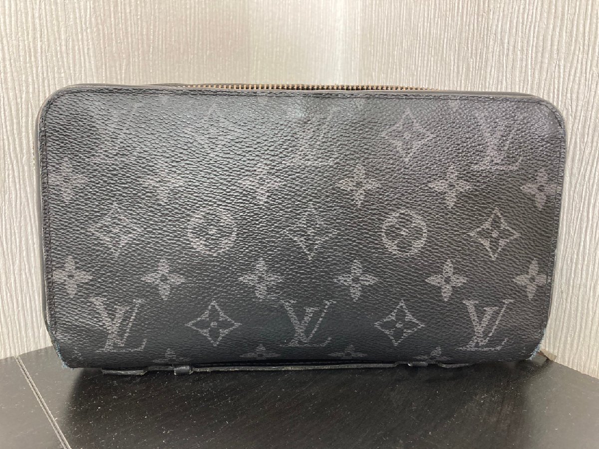 ●Louis Vuitton ルイヴィトン モノグラム エクリプスジッピー XL M61698 長財布 ブラック クラッチバッグ ラウンドファスナー ジャンク●