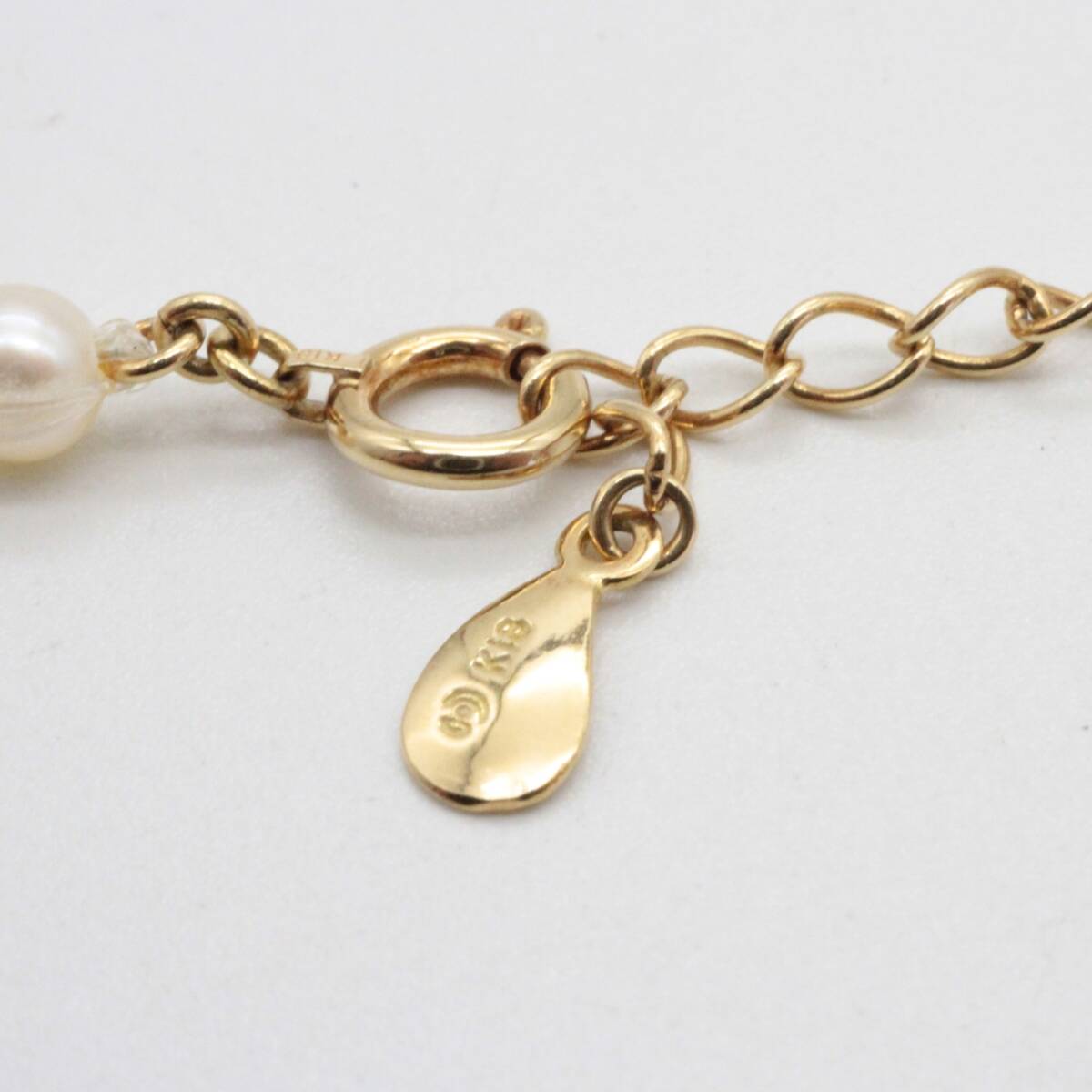 美品】TASAKI タサキ 8連 淡水パール ワイヤーネックレス K18YG 美品】TASAKI タサキ 8連 淡水パール ワイヤーネックレス K18YG