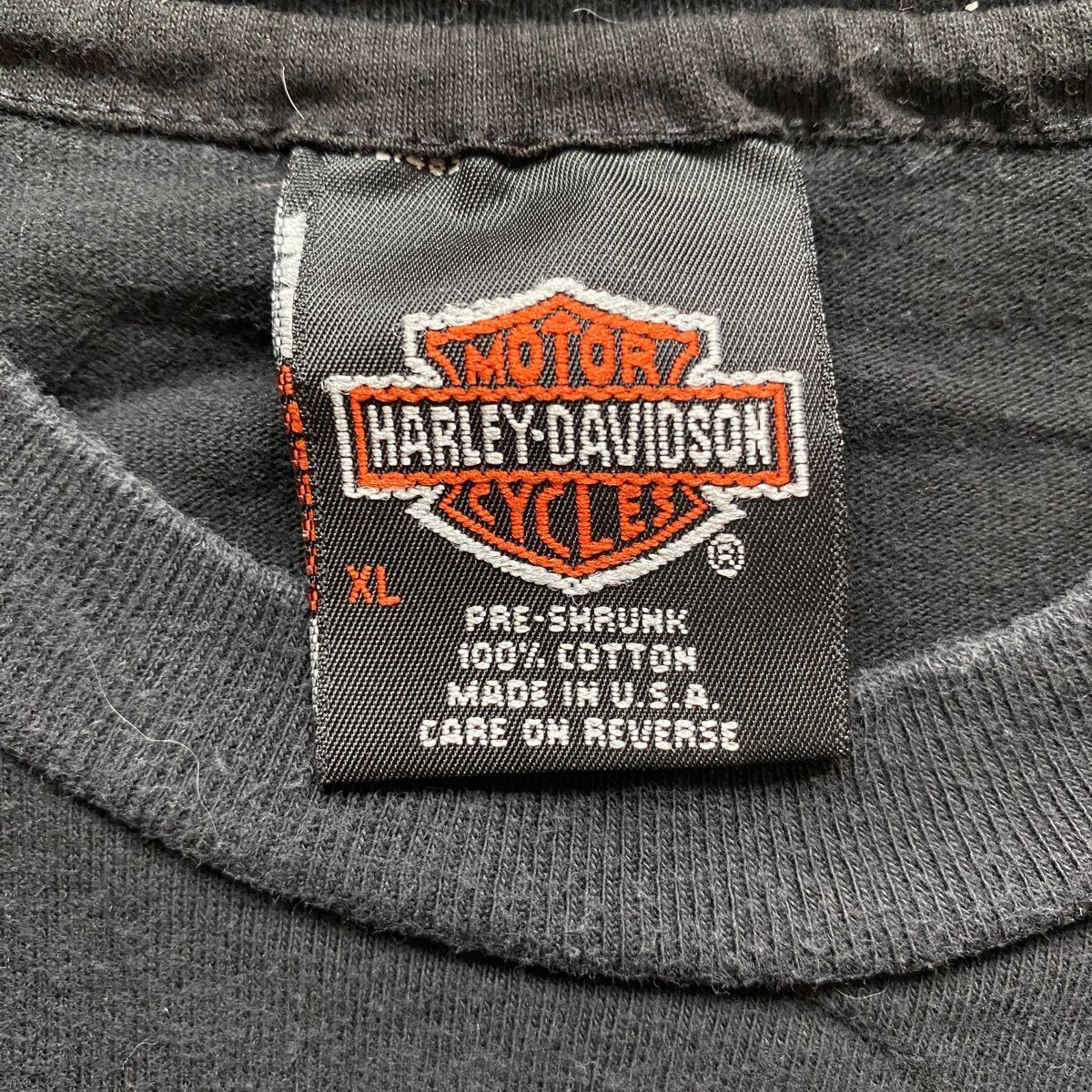 レア 古着 90s Harley Davidson Tiger Fire Flame Tee Black XL レア 古着 90s Harley Davidson Tiger Fire Flame Tee Black XL