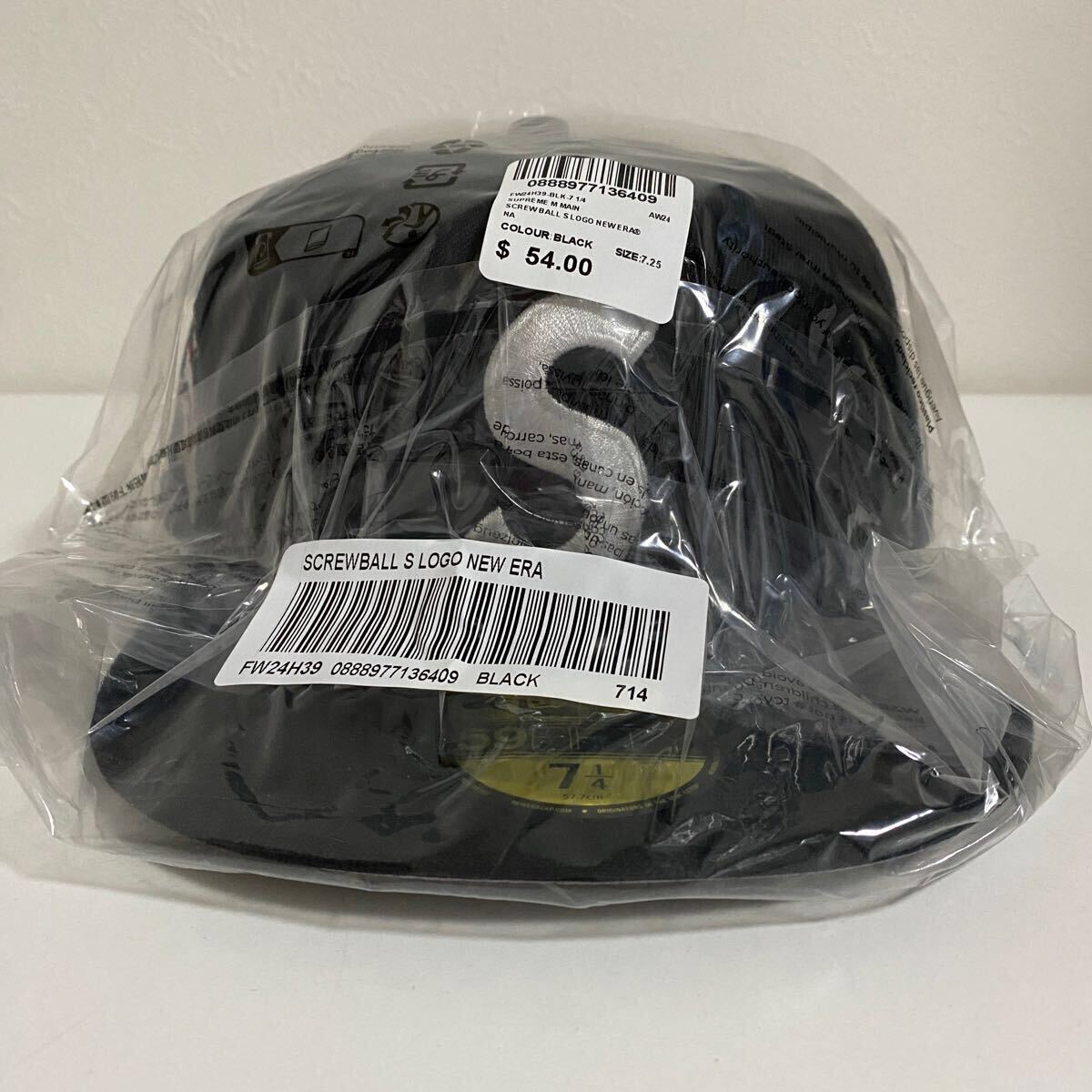 新品 正規 Supreme 24AW Screw Ball S Logo New Era Cap Black 7 新品 正規 Supreme 24AW Screw Ball S Logo New Era Cap Black 7