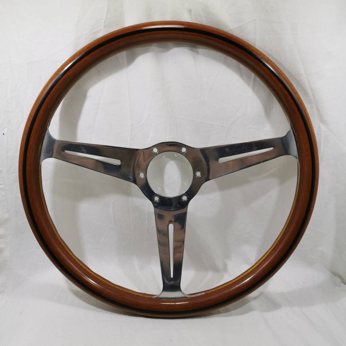 NARDI ナルディ ウッドステアリング CD83 イタリア製 サイン入り φ36cm