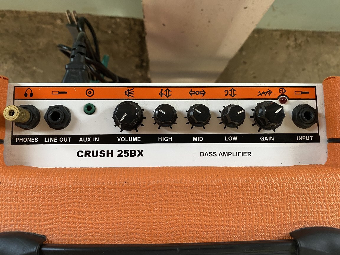 ORANGE オレンジ ベースアンプ CRUSH 25BX▽音出しOK!|コンボ ORANGE オレンジ ベースアンプ CRUSH 25BX▽音出しOK!|コンボ