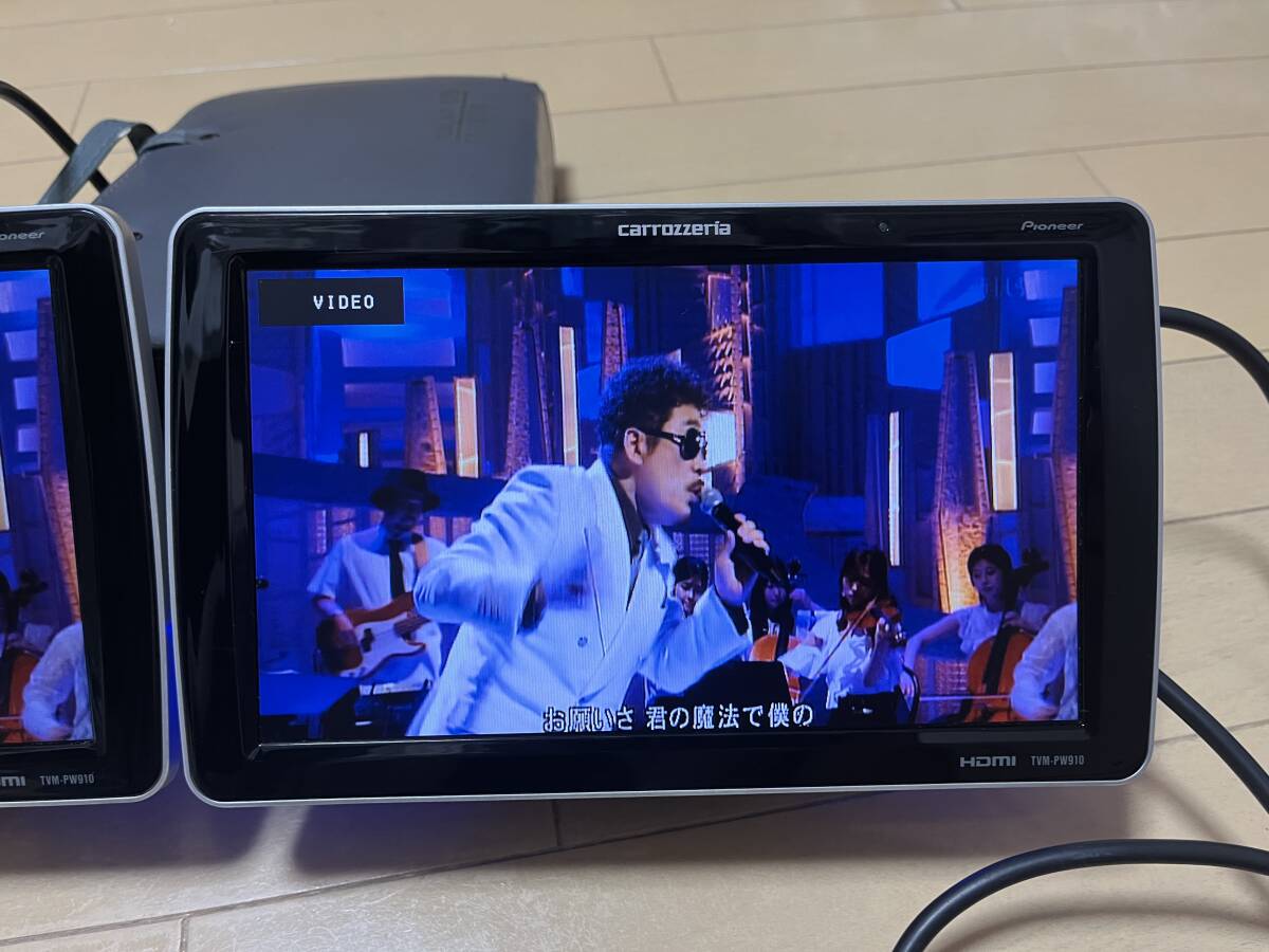 pioneer パイオニア カロッツェリア TVM-PW910T 2台セット リア pioneer パイオニア カロッツェリア TVM-PW910T 2台セット リア