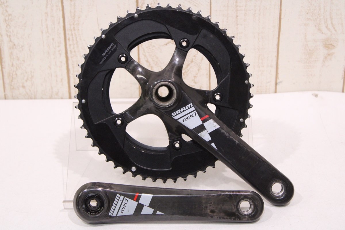 メーカー 一覧 175mm RED スラム ☆SRAM 53/39T カーボンクランクセット 2x11s セット