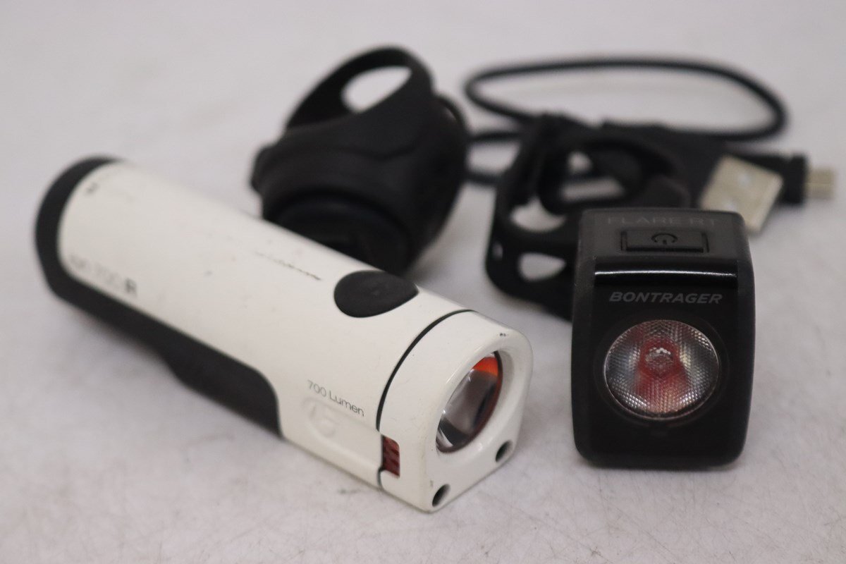 ●BONTRAGER ボントレガー ION 700R／FLARE RT USB充電式 前後ライトセット