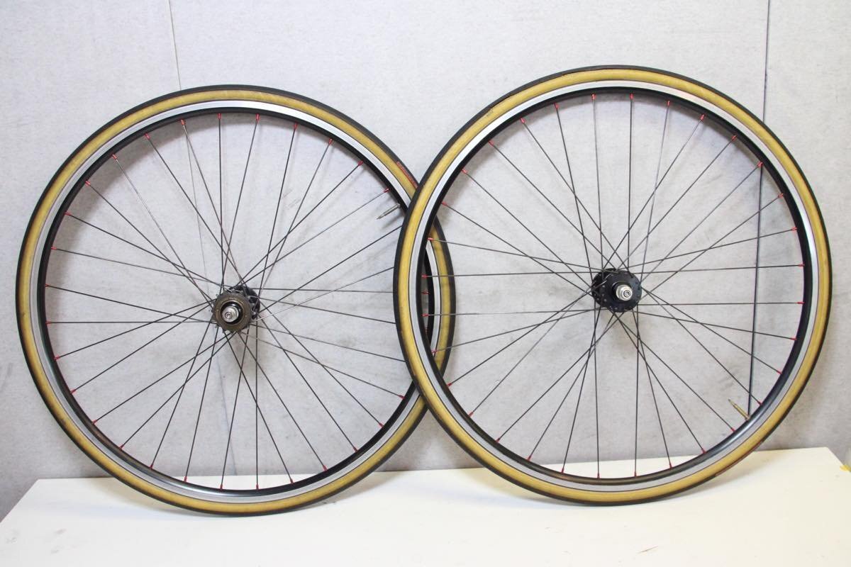 ○SURLY サーリー フリーハブ リムブランド不明 ピスト クリンチャー 手組み ホイールセット