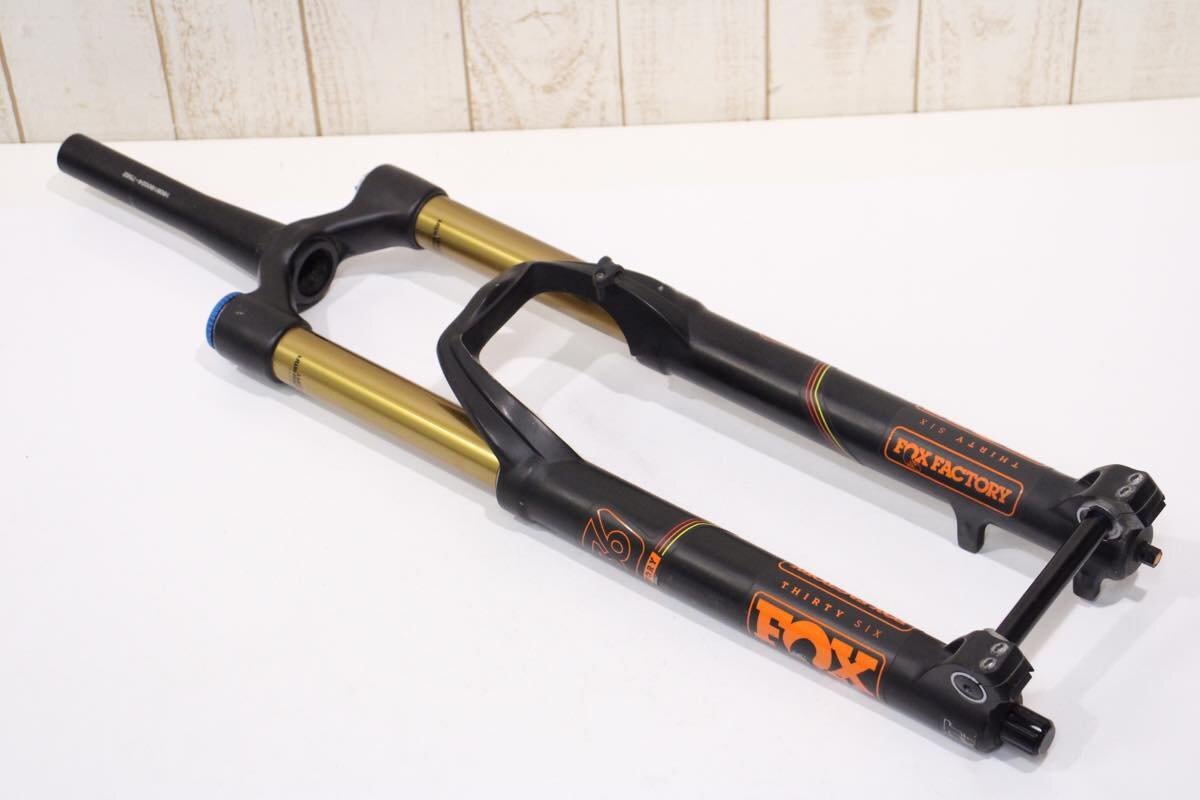 素晴らしい フロントサスペンション カシマコート FIT FLOAT 36 FACTORY フォックス ★FOX 1-1/8,1-1/2 27.5inch コラム残長186mm Taperd サスペンションフォーク