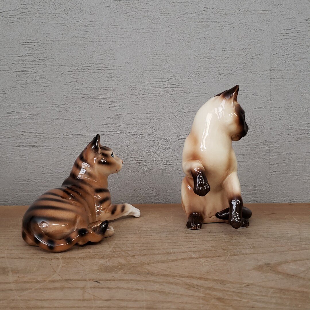 陶器製 ねこ 置物 オブジェ 猫 ネコ 玄関飾り 和室 洋室 陶器製 ねこ 置物 オブジェ 猫 ネコ 玄関飾り 和室 洋室
