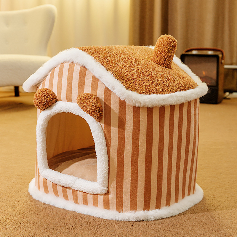 人気品秋冬2色貓犬ベッドふわふわ暖かもこもこキャットペット用品 ペットハウス滑り止めクッションマット柔らかい秋冬グレー Sサイズ 