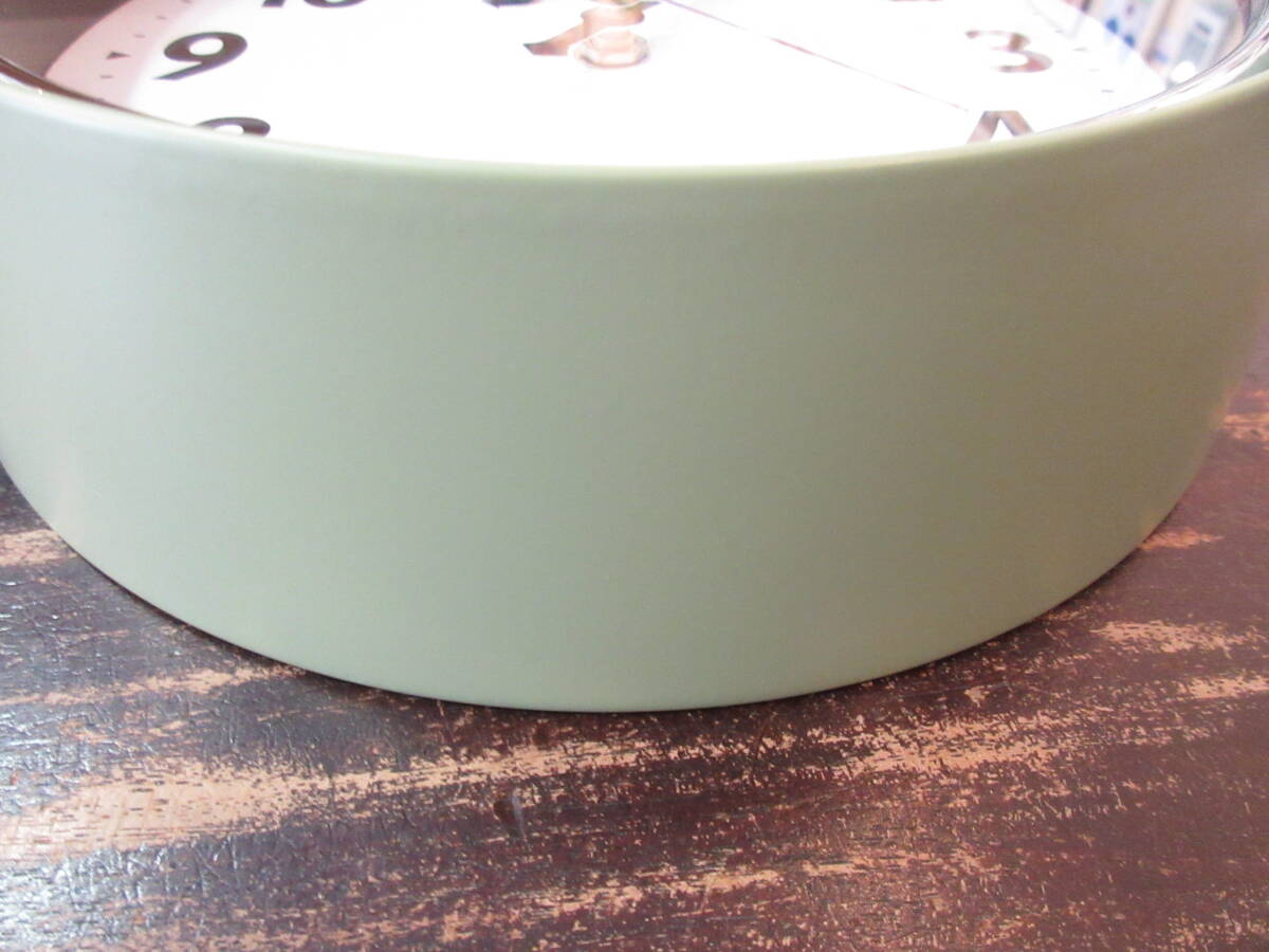  маленький ..kochikochi звук не делать продолжение секунд игла * Dulton * настенные часы *Wall clock*seiji зеленый диаметр примерно 21cm* часы 