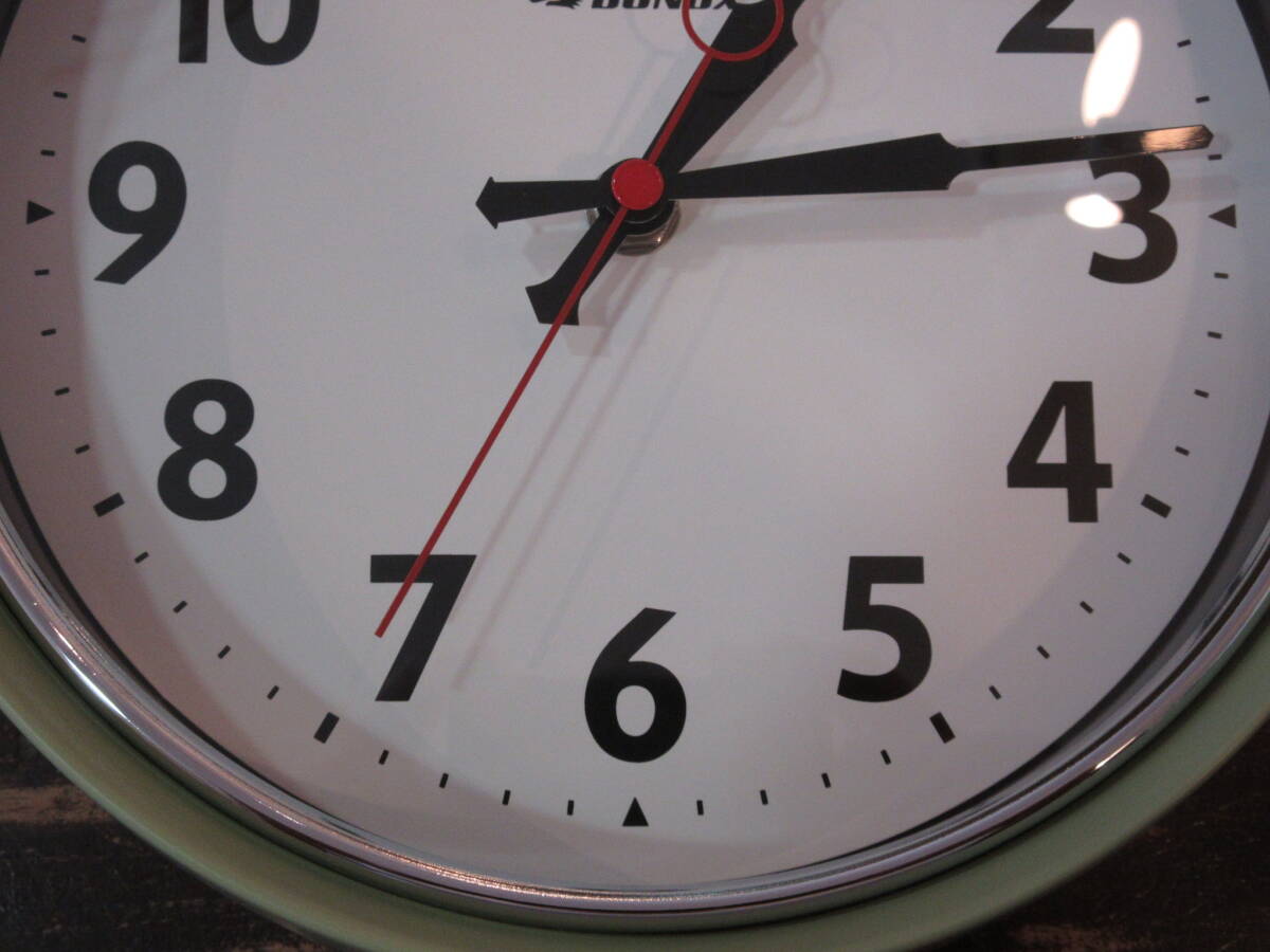  маленький ..kochikochi звук не делать продолжение секунд игла * Dulton * настенные часы *Wall clock*seiji зеленый диаметр примерно 21cm* часы 
