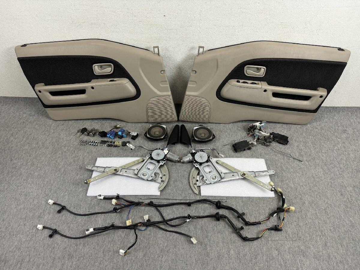 動作OK H21年 TW1 サンバーディアス 純正 パワーウィンドウ ドアロック リレー スイッチ ハーネス スピーカー トリム TW2 (I4167)