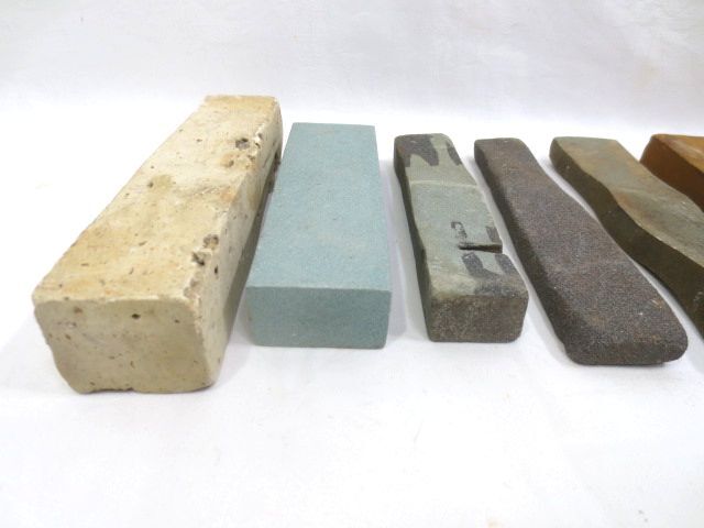 ◆いろいろな 砥石 まとめて 7本 使用品/刃物 金属 包丁 研磨 荒 中 仕上げ 道具