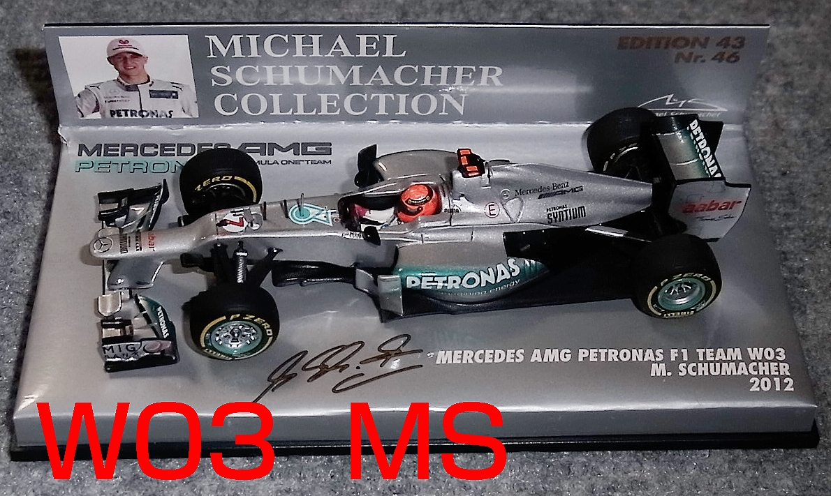1/43 メルセデス AMG W03 シューマッハ 2012 ベンツ MERCEDES BENZ F1