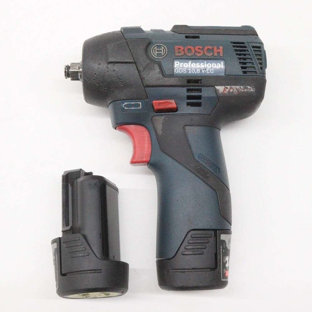 中古 電池2個 ボッシュ 10.8V コードレスインパクトレンチ GDS10.8V-EC 充電式 インパクトレンチ ①