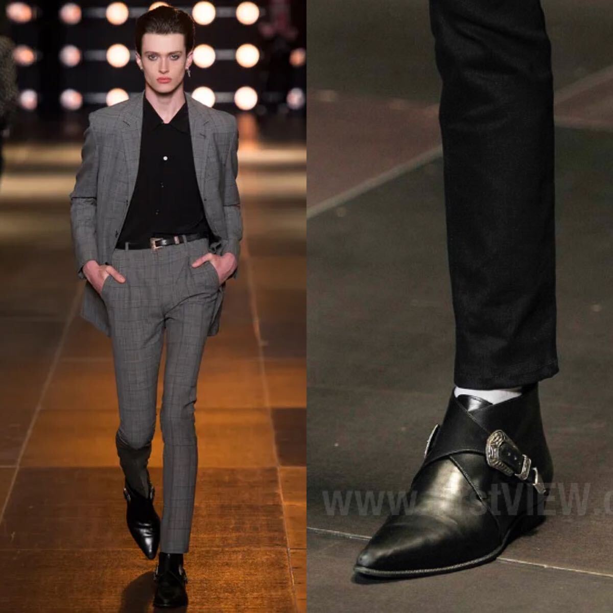 Bibian 比比昂- 14SS サンローランパリダッキーズレザーブーツ43 Bibian 比比昂- 14SS サンローランパリダッキーズレザーブーツ43