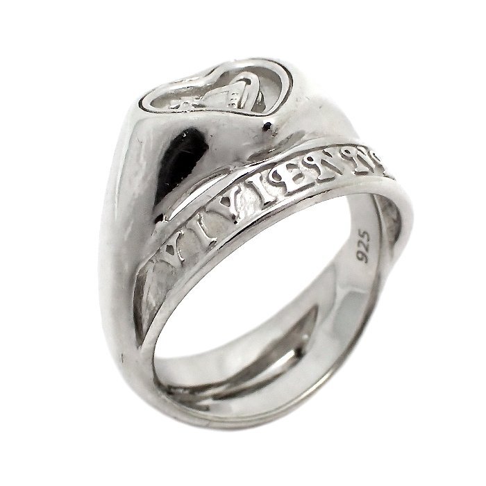 ヴィヴィアンウエストウッドロゴモチーフリングSv925イタリア製