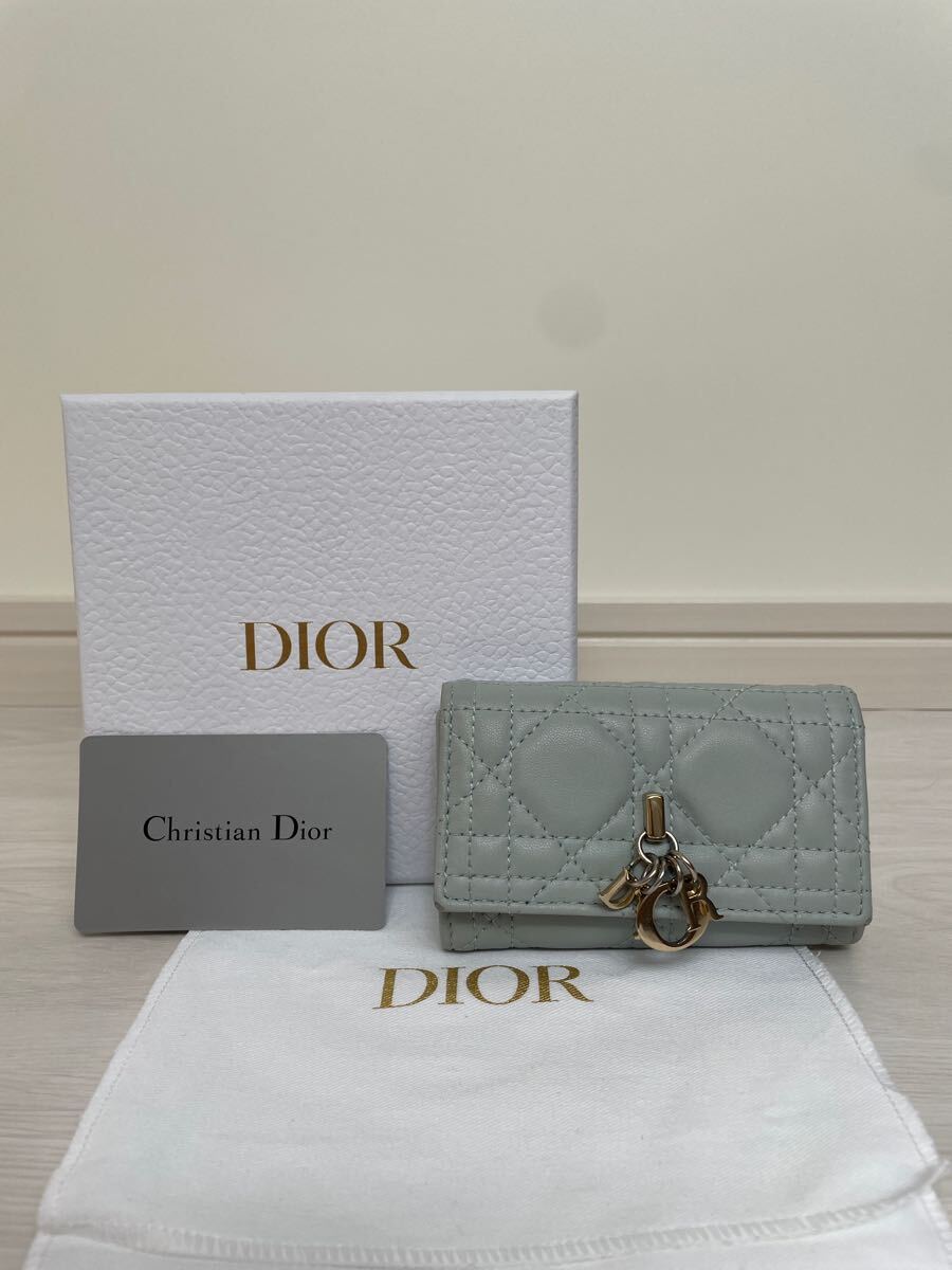 ディオール Miss Dior キーケース 水色 ブルー MISS DIOR 鍵 ディオール Miss Dior キーケース 水色 ブルー MISS DIOR 鍵
