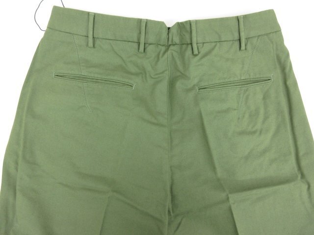  unused [ INCOTEX INCOTEX] 1W0062 90377 710 regular price 49500 jpy roll up pants slacks ( men's ) size50 khaki series *10SLP0961*