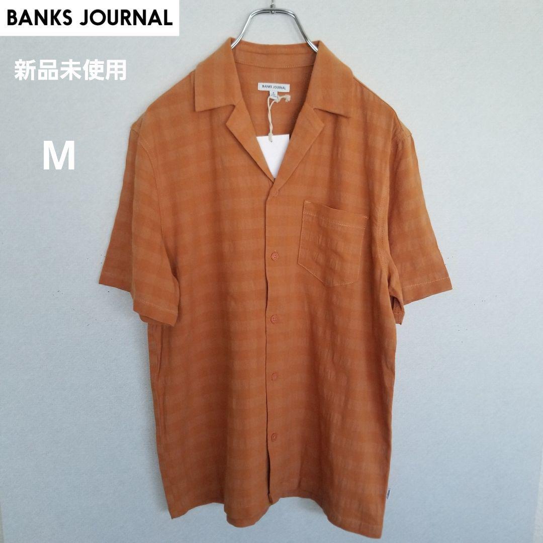 渋い大人シャツ新品未使用BANKSJOURNAL (バンクス) デザインシャツ Mサイズ