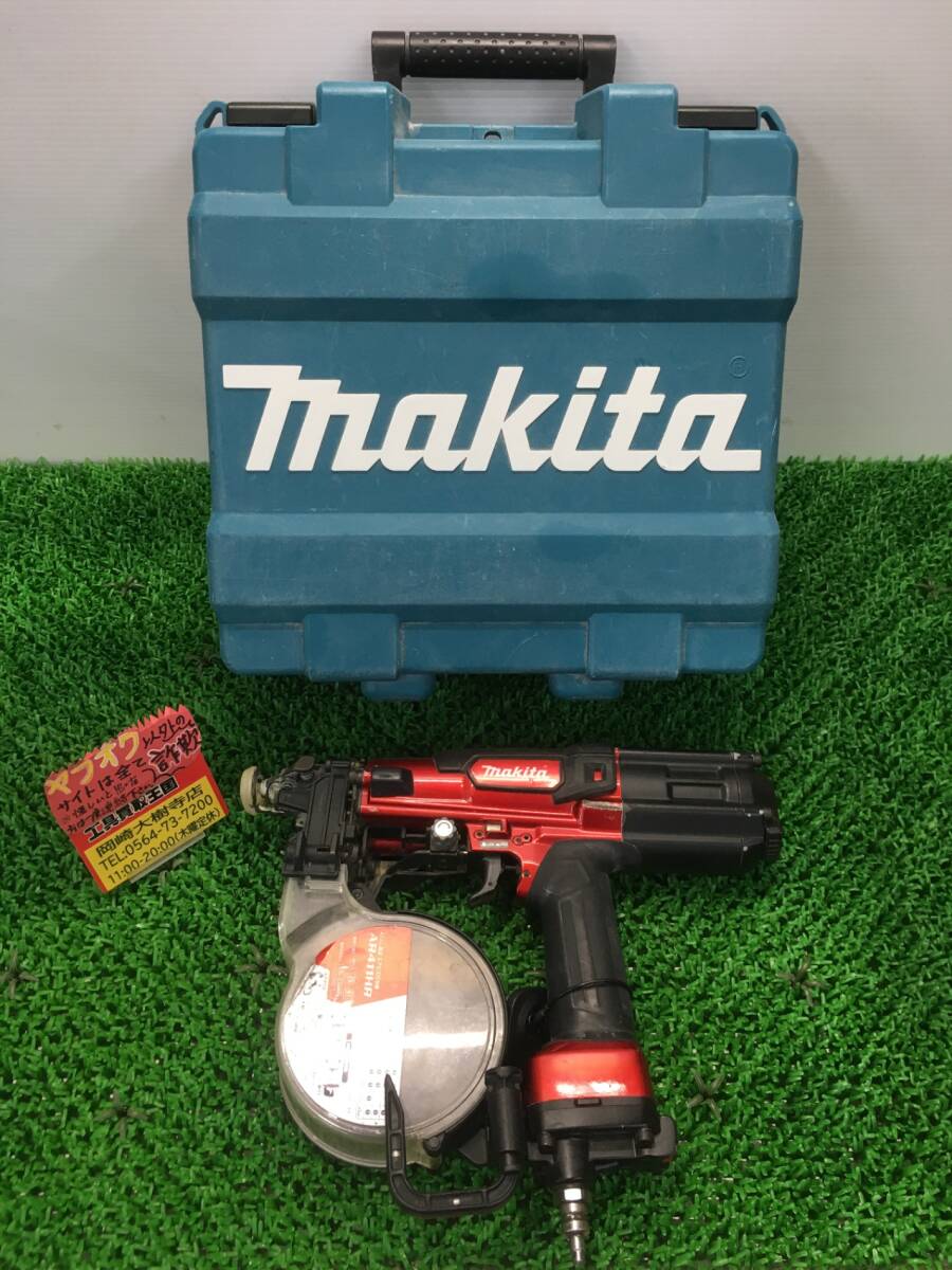 【中古品】【0907】makita　41mm高圧エアビス打ち機　AR411HR　IT5D2XJTVKDS