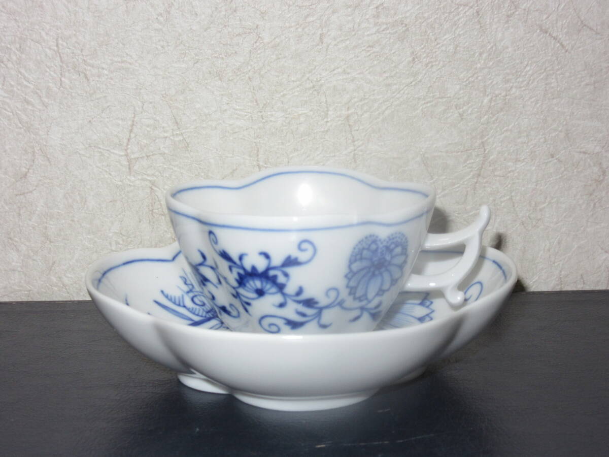 ●マイセンのコーヒー(モカ)C&S●大人気『ブルーオニオン』●未使用●格安即決●