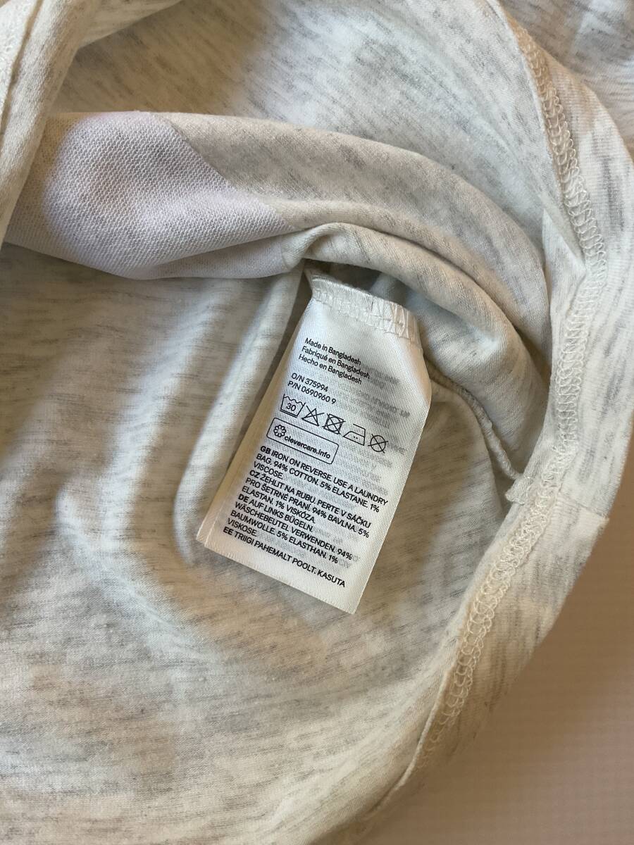 タグ付未使用品】H&M 長袖　tシャツ　綿94％　サイズ 104cm 3-4歳　_画像3