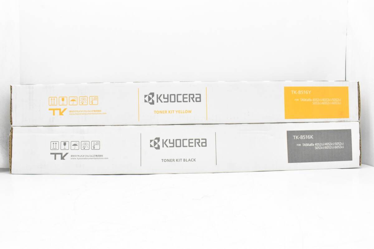 未使用 京セラ 純正 トナー TK-8516 2色（イエロー・ブラック） KYOCERA ITUQ4VYACVTA-YR-N045-byebye