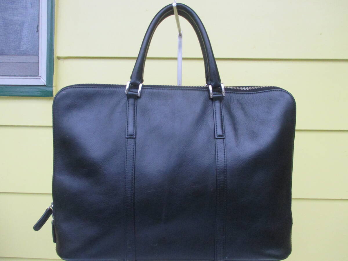 ★BUSINESS LEATHER FACTORY ビジネスレザーファクトリー 高級革 レザートートバッグ 横41×縦27.5（40)×7.5㎝　重さ730㌘ 希少品
