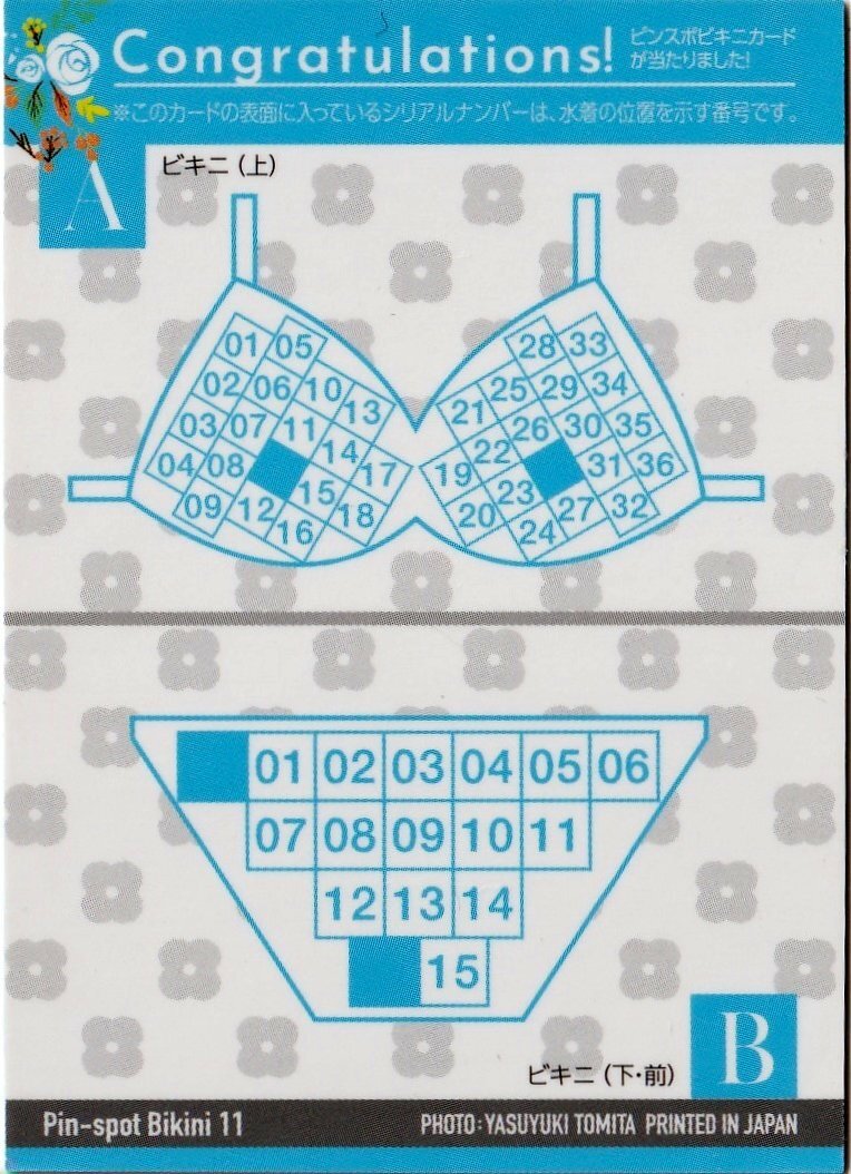 [ прекрасный месяц . звук ]7/15 булавка spo бикини карта 11( хлеб ti передний ) First * коллекционная карточка 