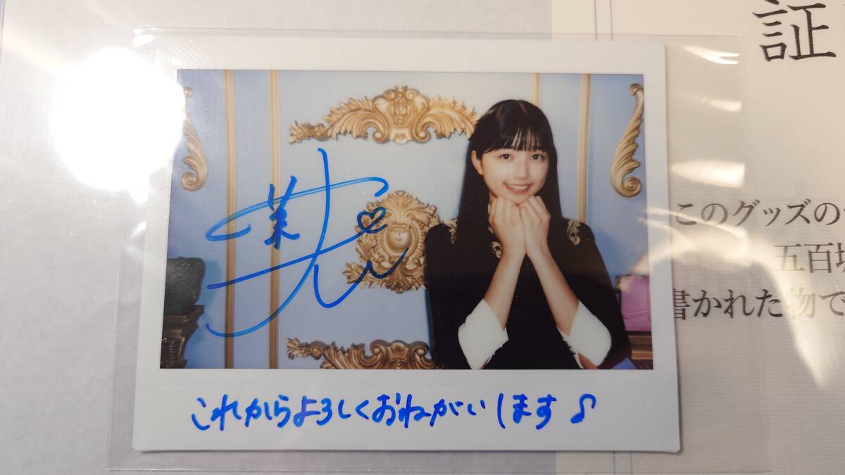 五百城茉央乃木フェスチェキ直筆サイン 五百城茉央乃木フェスチェキ直筆サイン