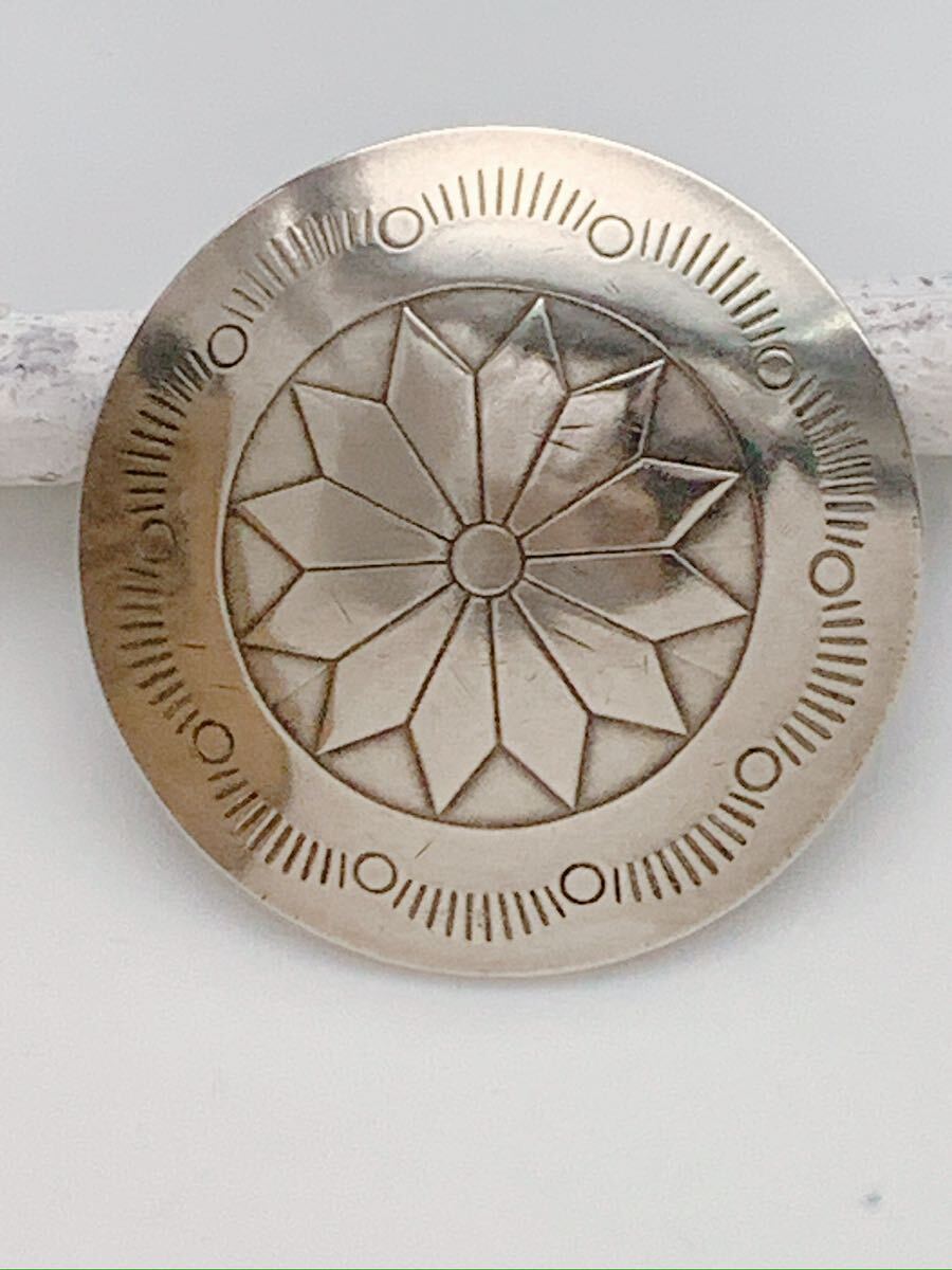 インディアンジュエリー コンチョ レザークラフト ボタン コンチョ ネイティブ コイン スタンプ_画像2