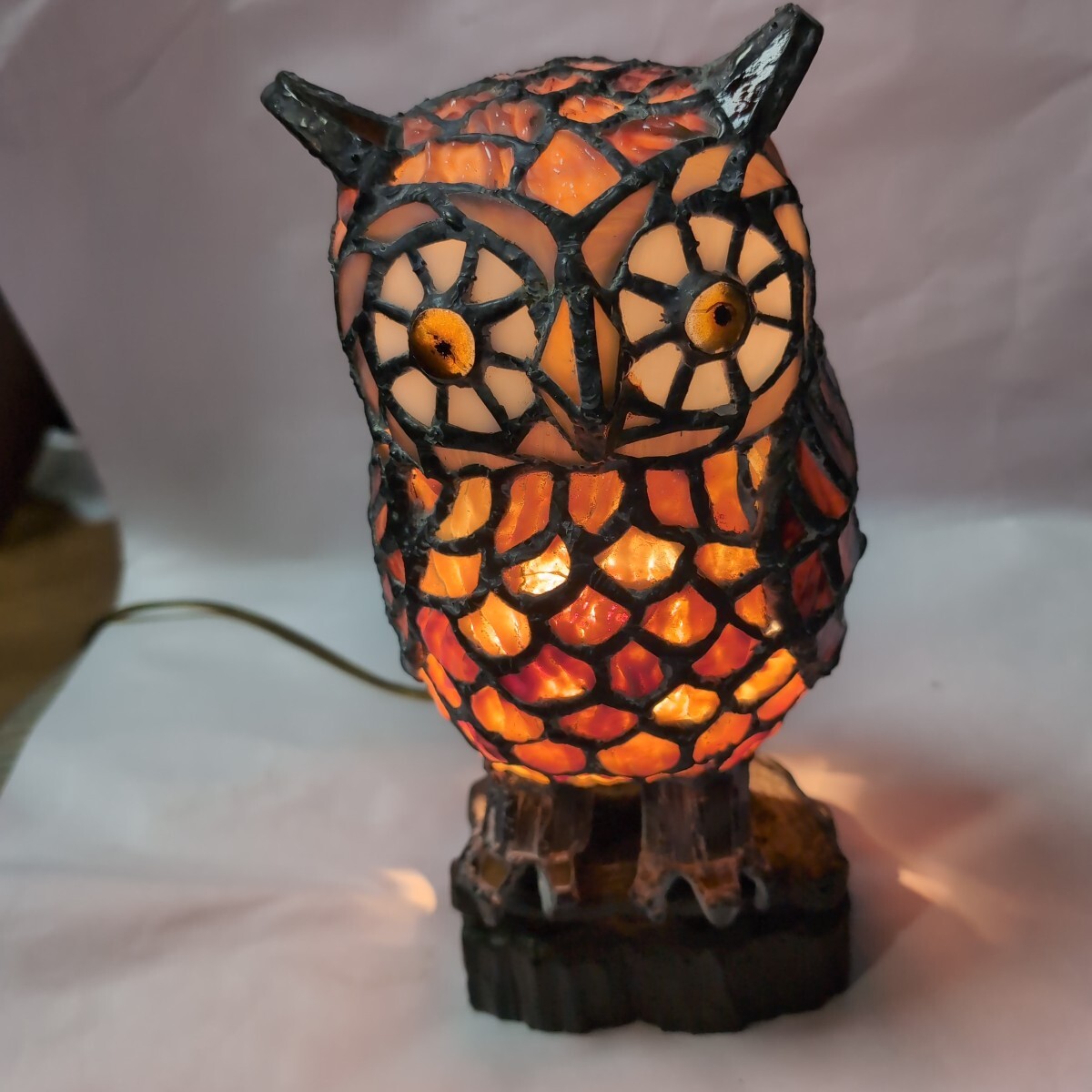 ■フクロウのランプ■中古品■