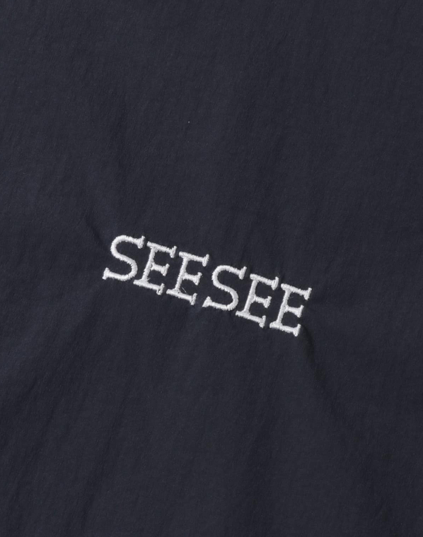新品正規】黒 XL / 24aw SEE SEE BIG NYLON SS CREW w 新品正規】黒 XL / 24aw SEE SEE BIG NYLON SS CREW w