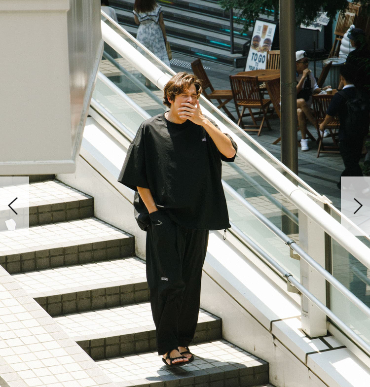 新品正規】黒 XL / 24aw SEE SEE BIG NYLON SS CREW w 新品正規】黒 XL / 24aw SEE SEE BIG NYLON SS CREW w