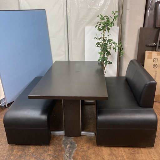 S237 ?　シギヤマ家具 ソファダイニング3点セット 幅135cm 　クリーニング済