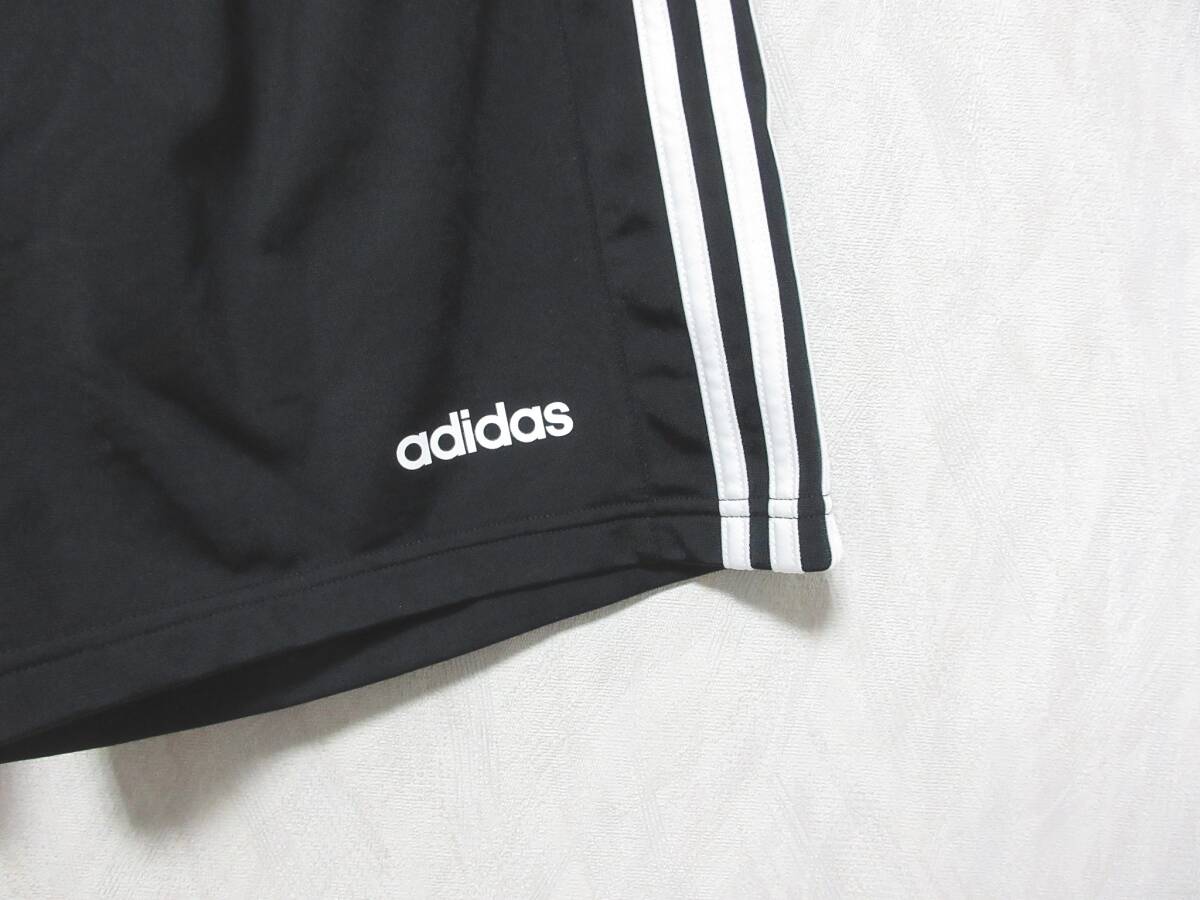 アディダス adidas ハーフパンツ ジャージ 黒 ブラック M 亥5231_画像2