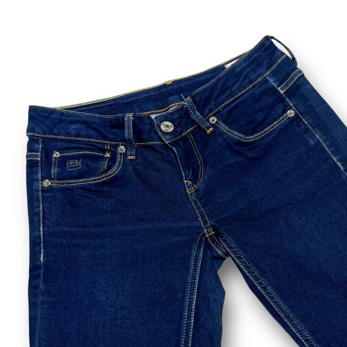 ジースターロゥ 3301 BOOTLEG ブーツカット ストレッチ デニム パンツ サイズ26_画像4