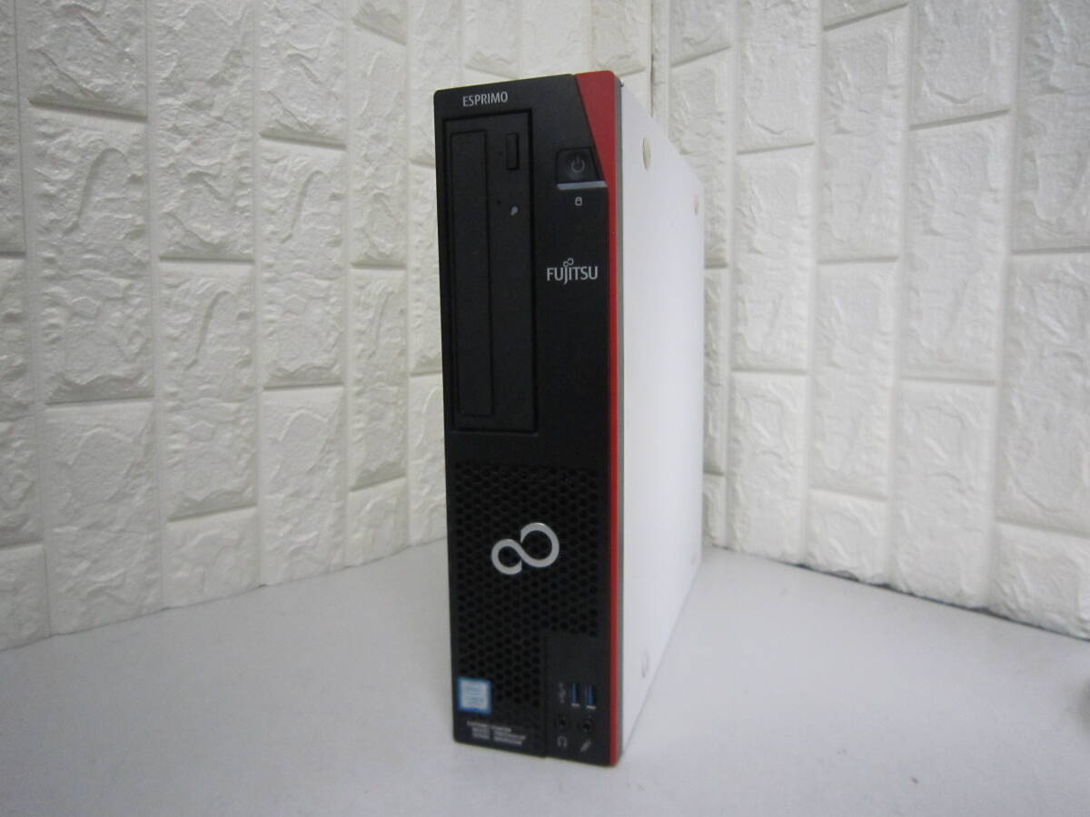 2856★FUJITSU ESPRIMO D588/BX　Core i3 9100 HDD/無 メモリ/4GB　BIOS確認