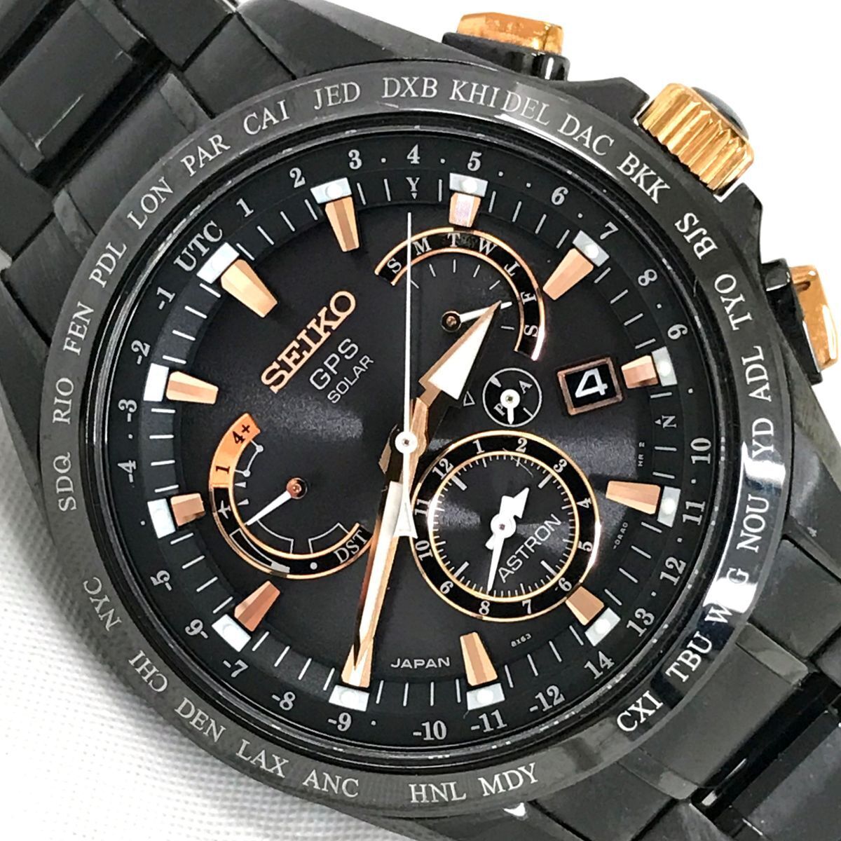 美品 SEIKO セイコー ASTRON アストロン 腕時計 SBXB075 8X53-0AB0 GPSソーラー衛星電波受信 セラミック チタン 定価242000円