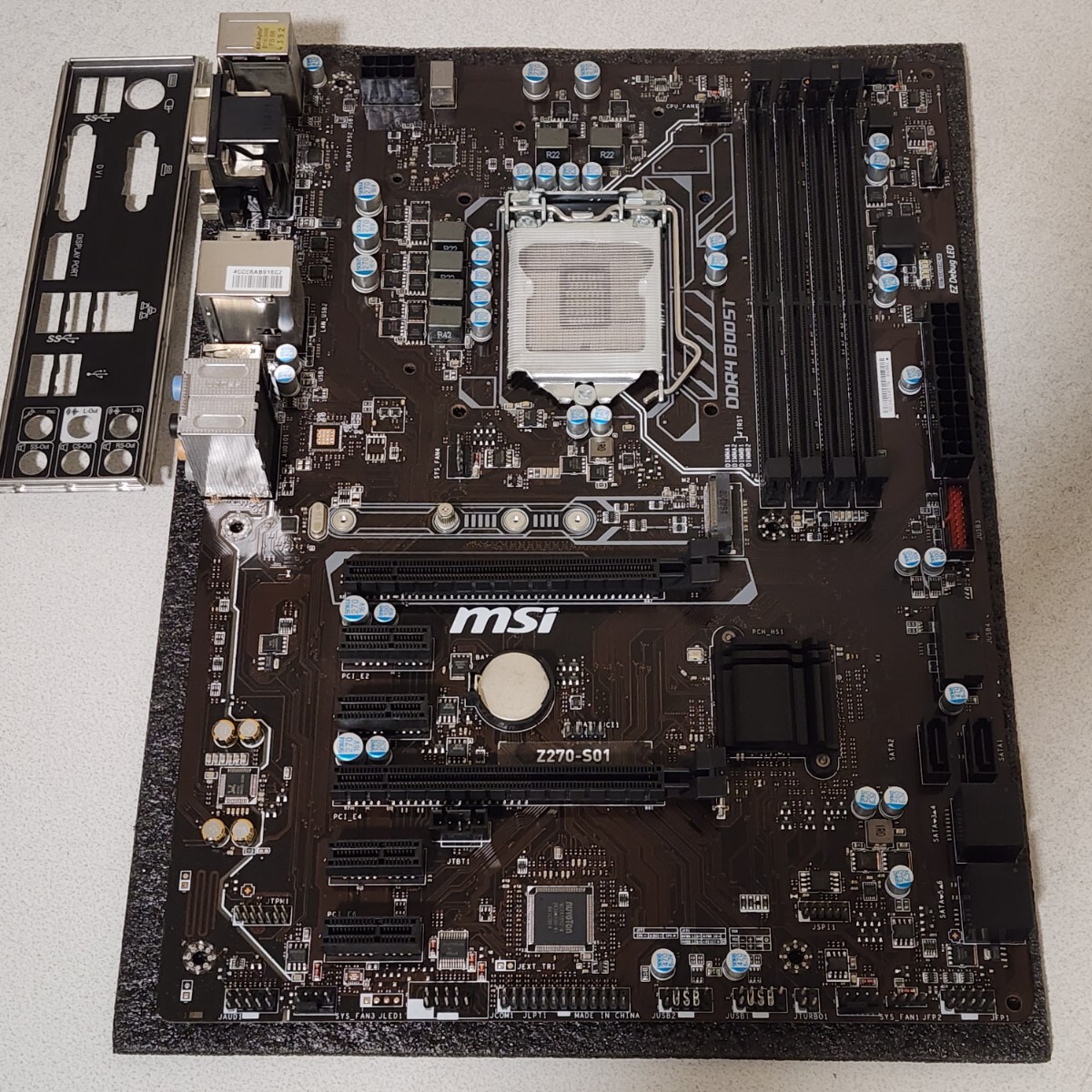 MSI Z270-S01 IOパネル付属 LGA1151 ATXマザーボード 第6・7世代 MSI Z270-S01 IOパネル付属 LGA1151 ATXマザーボード 第6・7世代